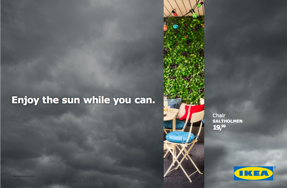 Herziening IJver Arrangement DDB Brussels Plays With The Weather for IKEA | LBBOnline