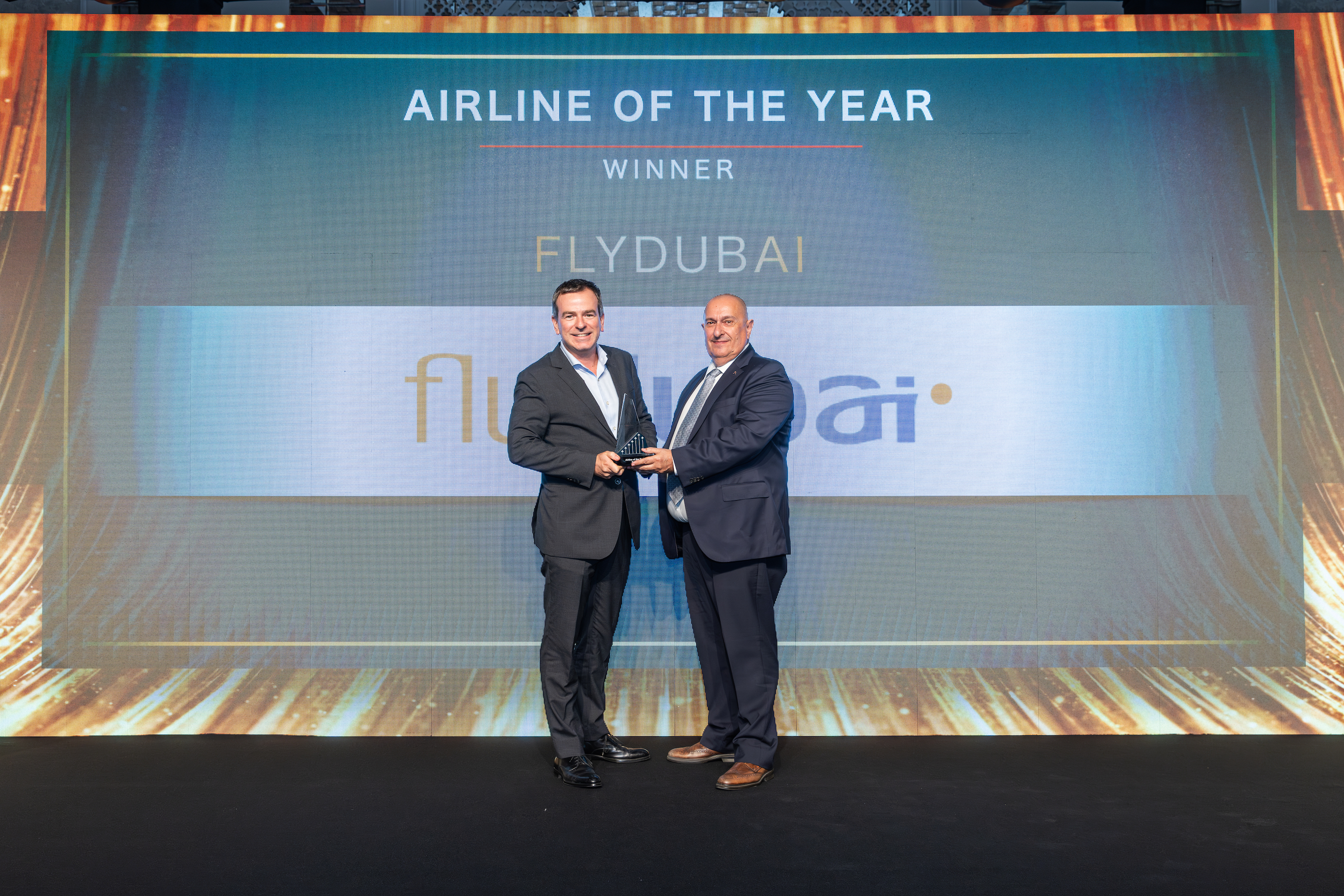 Daniel Kerrison, Senior Vice President of Inflight Operations at flydubai, accepted the award on behalf of the carrier at a ceremony held yesterday in Dubai.