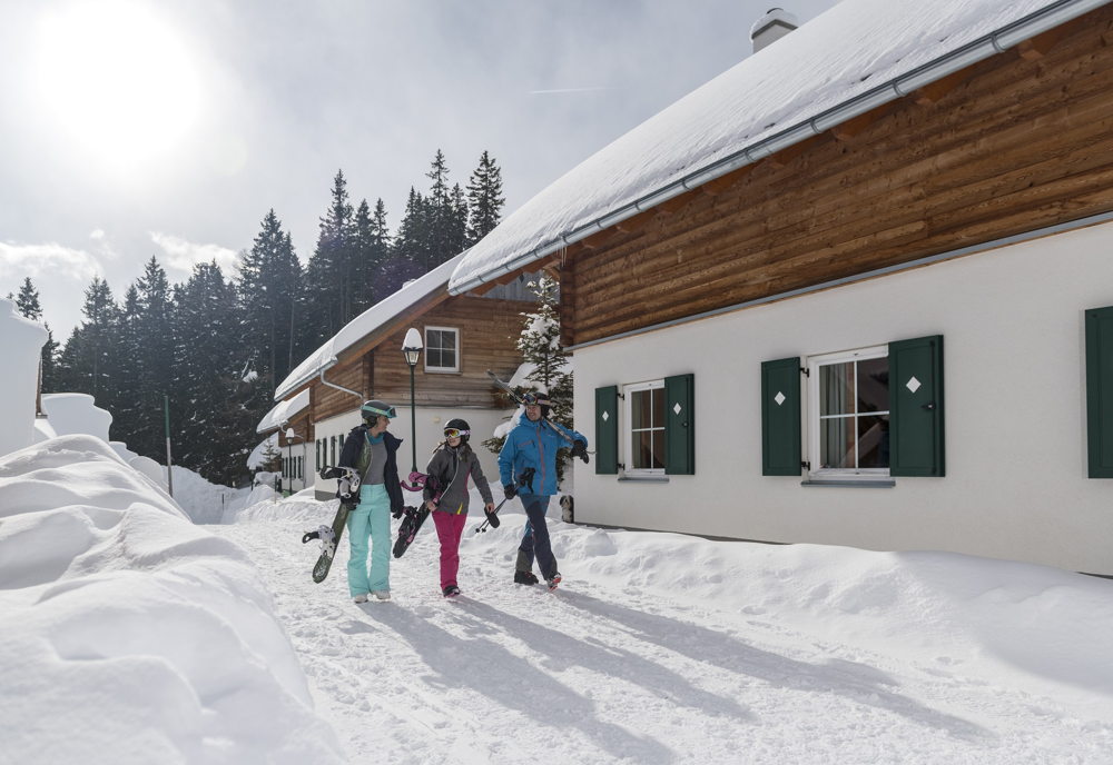 Von der Ferienwohnung auf die Piste