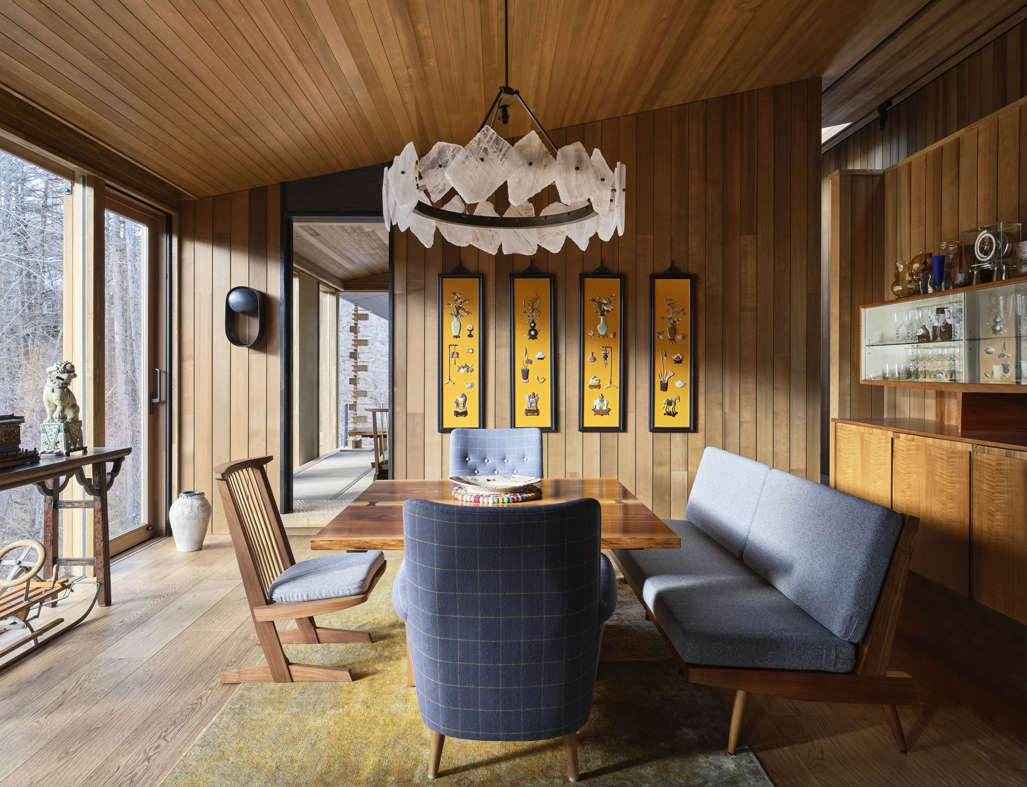 Dining room - AB Concept's private residence Itsu Sho Sha, Karuizawa, Japan. Photography by: Owen Raggett