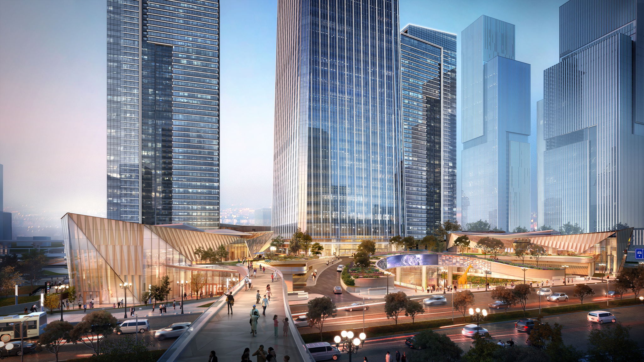 The Wuhan Chow Tai Fook Finance Centre, mid-level south, by Ronald Lu & Partners The Wuhan Chow Tai Fook Finance Centre, mid-level south, by Ronald Lu & Partners