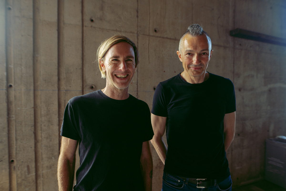 L-R Richie Hawtin and Girts Ozolins (Photo credit: Liam Simmons)