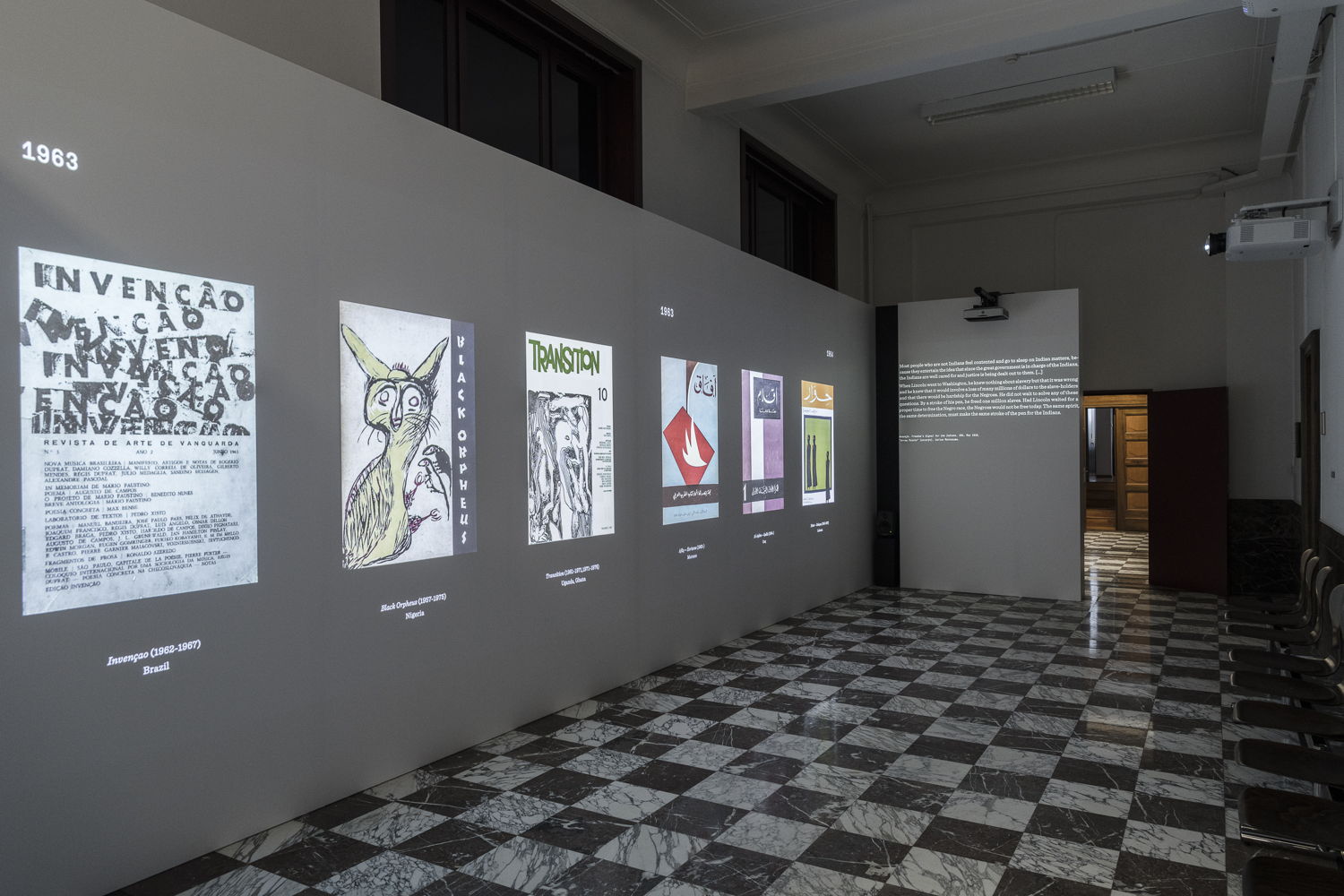 Zahia Rahmani, Seismography of Struggle, Towards a Global History of Critical and Cultural Journals, 2017-2021 © The Artist & INHA, Paris. Photo Léonard Pongo