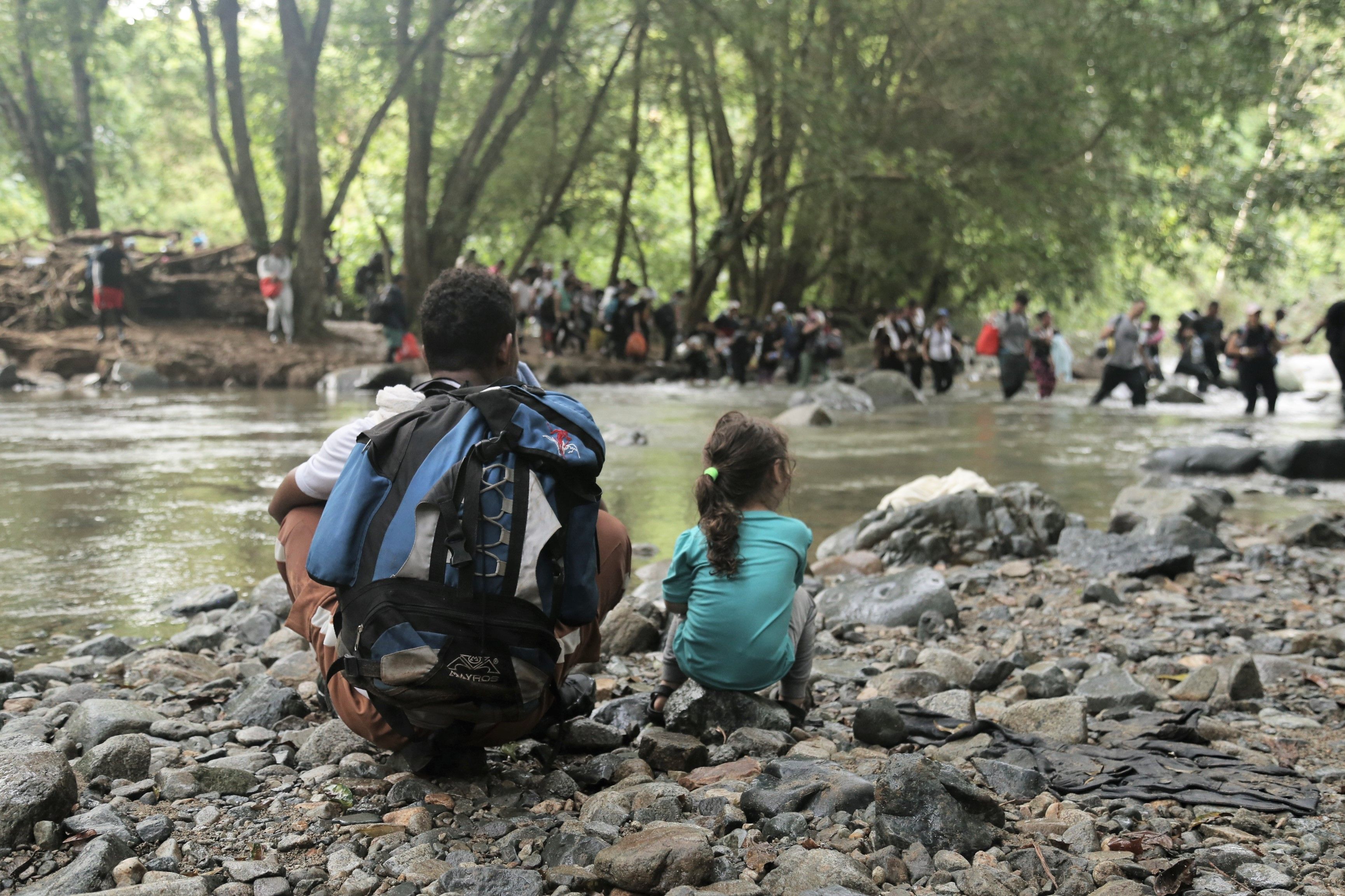 El 21% de los migrantes que han cruzado el Darién en 2023 son niños, niñas y adolescentes. © MSF