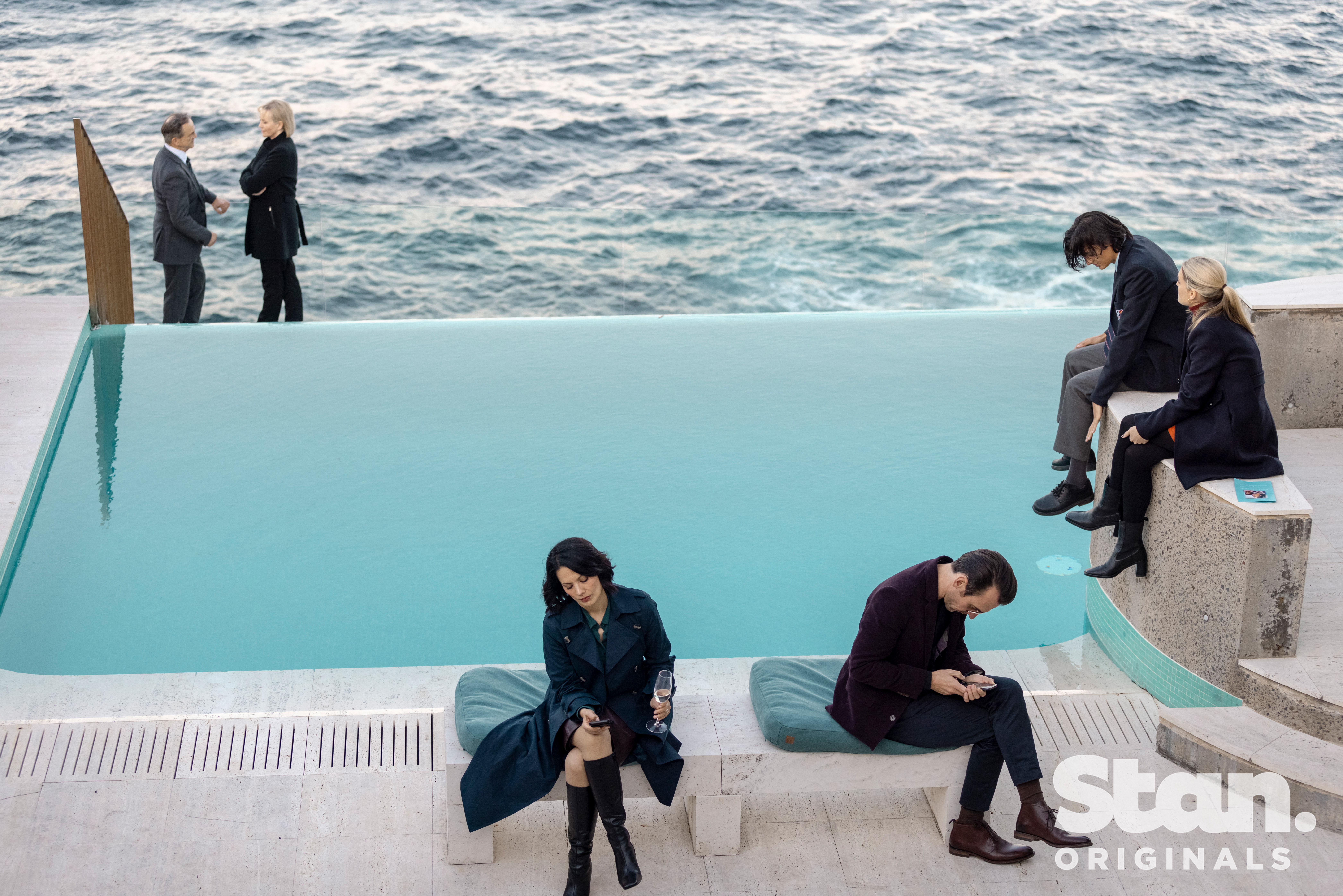 L - R: Jacek Koman, Rebecca Gibney, Ming-Zhu Hii, Ewen Leslie, Alexander D’Souza and Hayley McCarthy L - R: Jacek Koman, Rebecca Gibney, Ming-Zhu Hii, Ewen Leslie, Alexander D’Souza and Hayley McCarthy