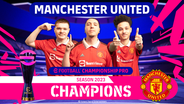 L’eFootball™ Championship Pro 2023 s’achève sur la victoire de Manchester United