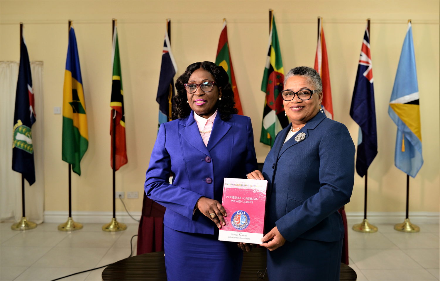 L-R Her Ladyship Justice of Appeal Louise Esther Blenman and Her Ladyship, The Hon. Dame Janice M. Pereira, DBE, Chief Justice
