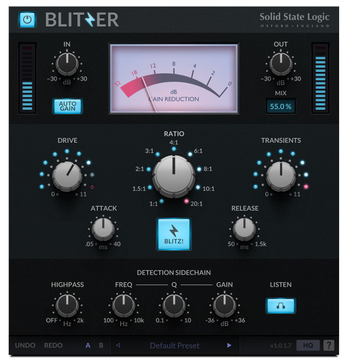 HOLIDAY SEASON WARNING: Solid State Logic Launch Blitzer, a Multi-Character Compressor Plug-in Inspired by Iconic Analogue Hardware