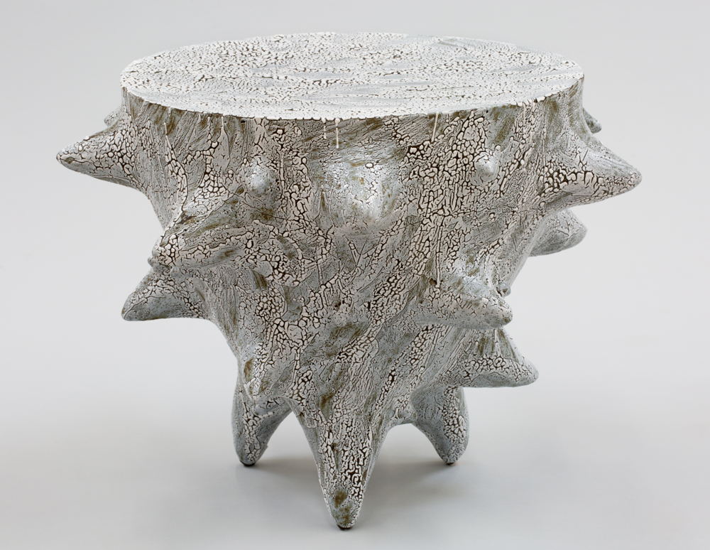 Black coral side table, 2021 by William Coggin at Galerie Scene Ouverte, courtesy of Galerie Scene Ouverte