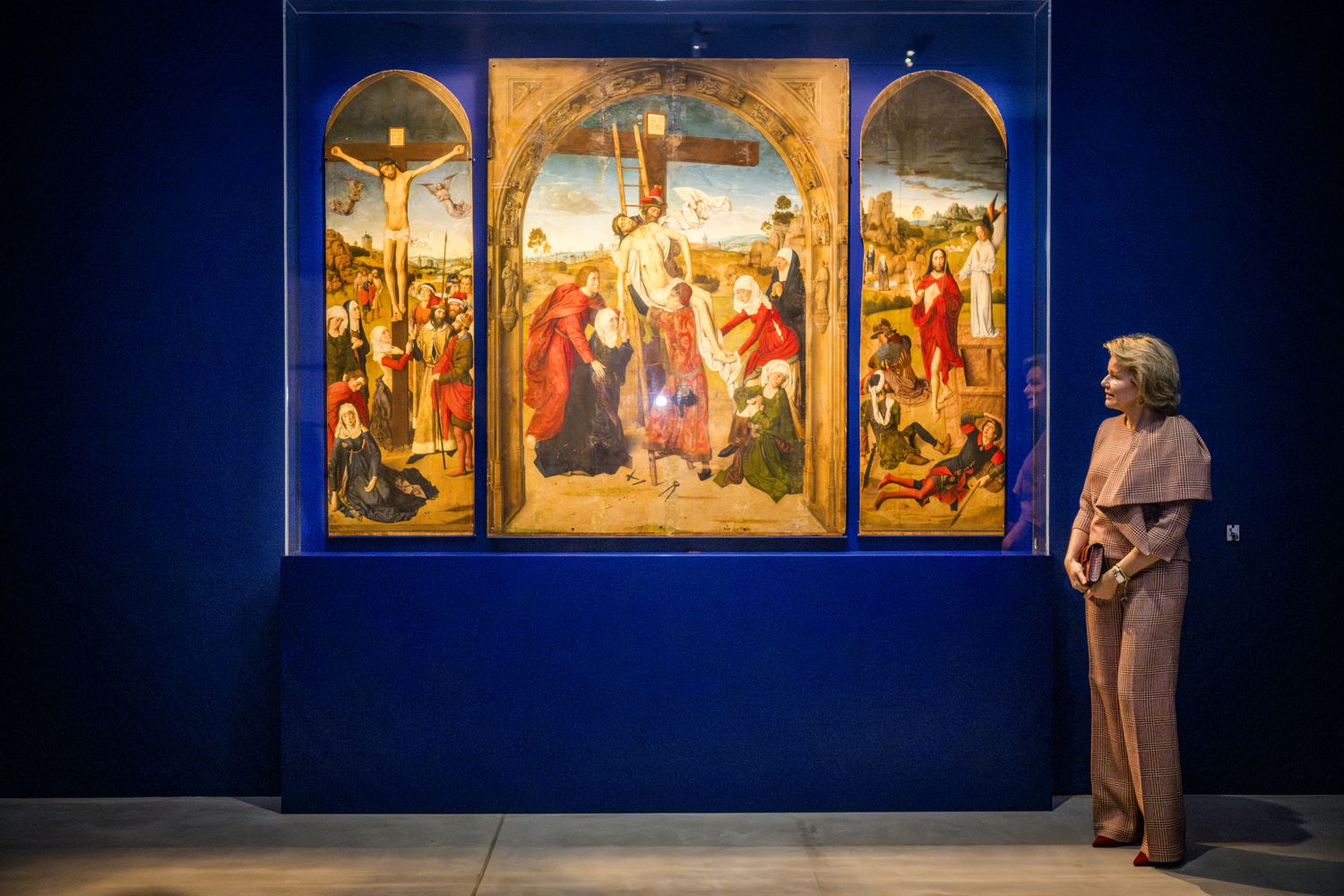 ‘Triptiek van de kruisafneming’, Dieric Bouts, ca. 1450-1458, © Cabildo de la Capilla Real de Granada, foto: Jasper Jacobs voor M Leuven
