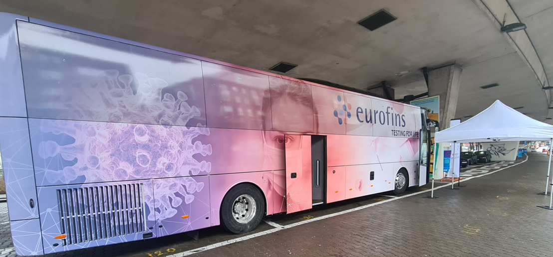 Bus de prélèvement coronavirus Eurofins : 200 tests supplémentaires par jour pour les communes et les entreprises