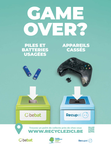 Bebat et Recupel s'associent pour sensibiliser à la collecte correcte des piles, batteries et appareils électr(on)iques à Bruxelles