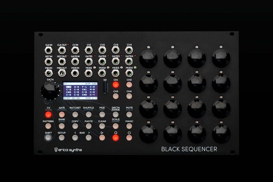 A New Generation of Sequencing: Erica Synths Announces Black Sequencer