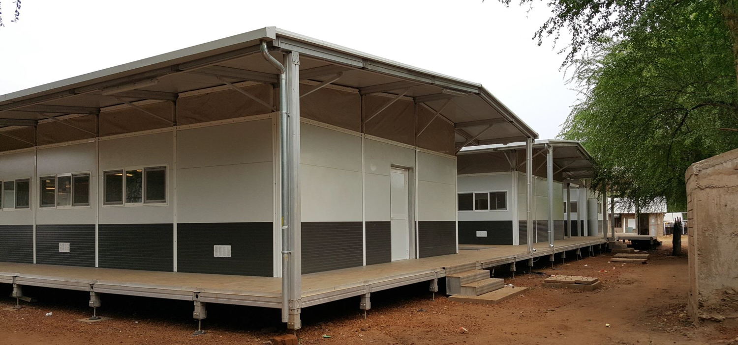 Modules de la nouvelle structure MSF finis d’être montés.

© MSF