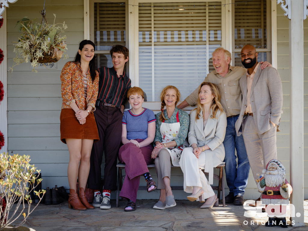 (From L to R: Tahlee Fereday, Nicholas Denton, Max McKenna, Heather Mitchell, Ella Scott Lynch, Neil Melville and Dushan Philips).