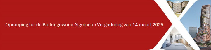 Oproeping tot de Buitengewone Algemene Vergadering van 14 maart 2025