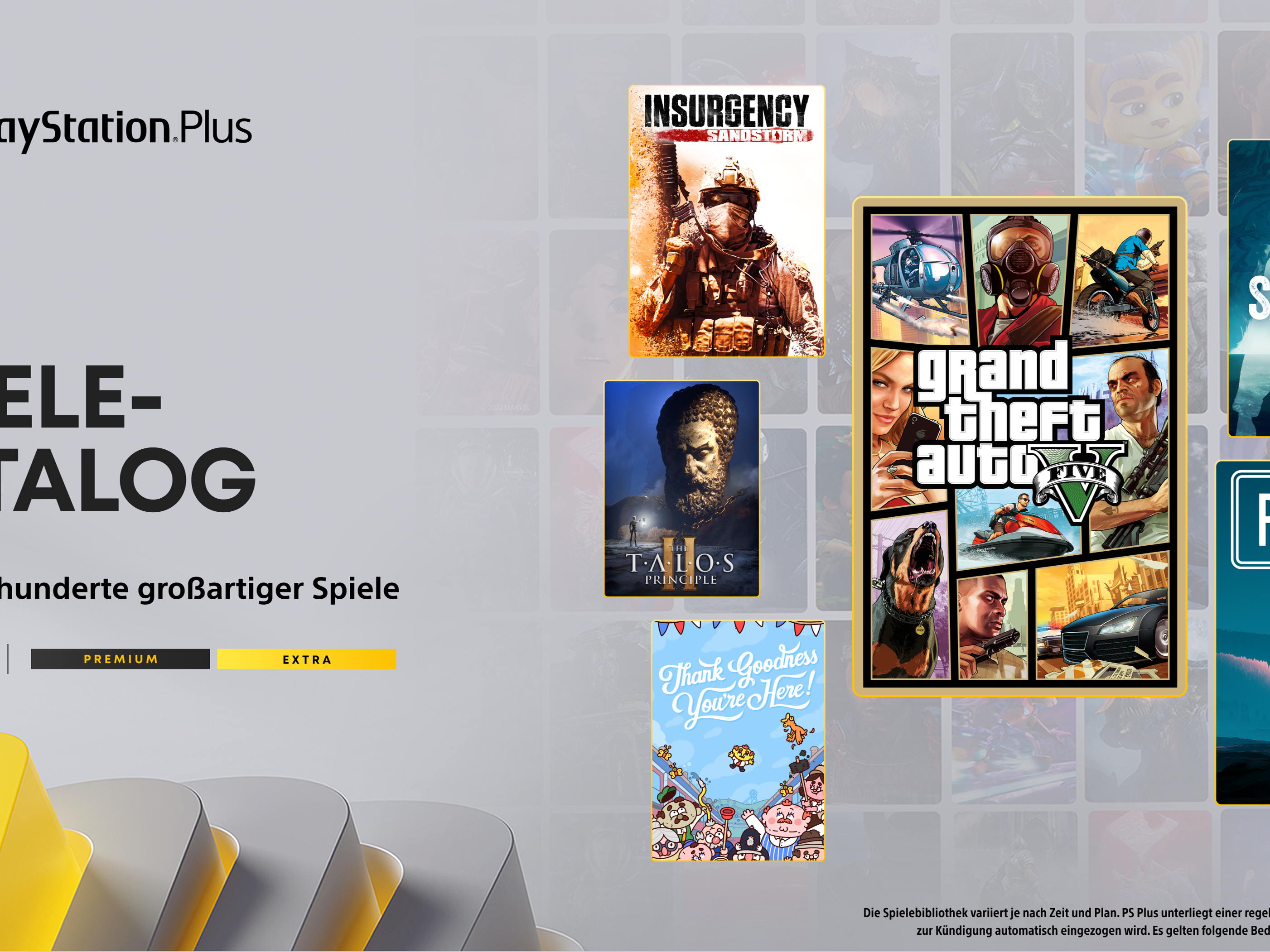 PlayStation Plus Extra- & Premium-Neuzugänge im November